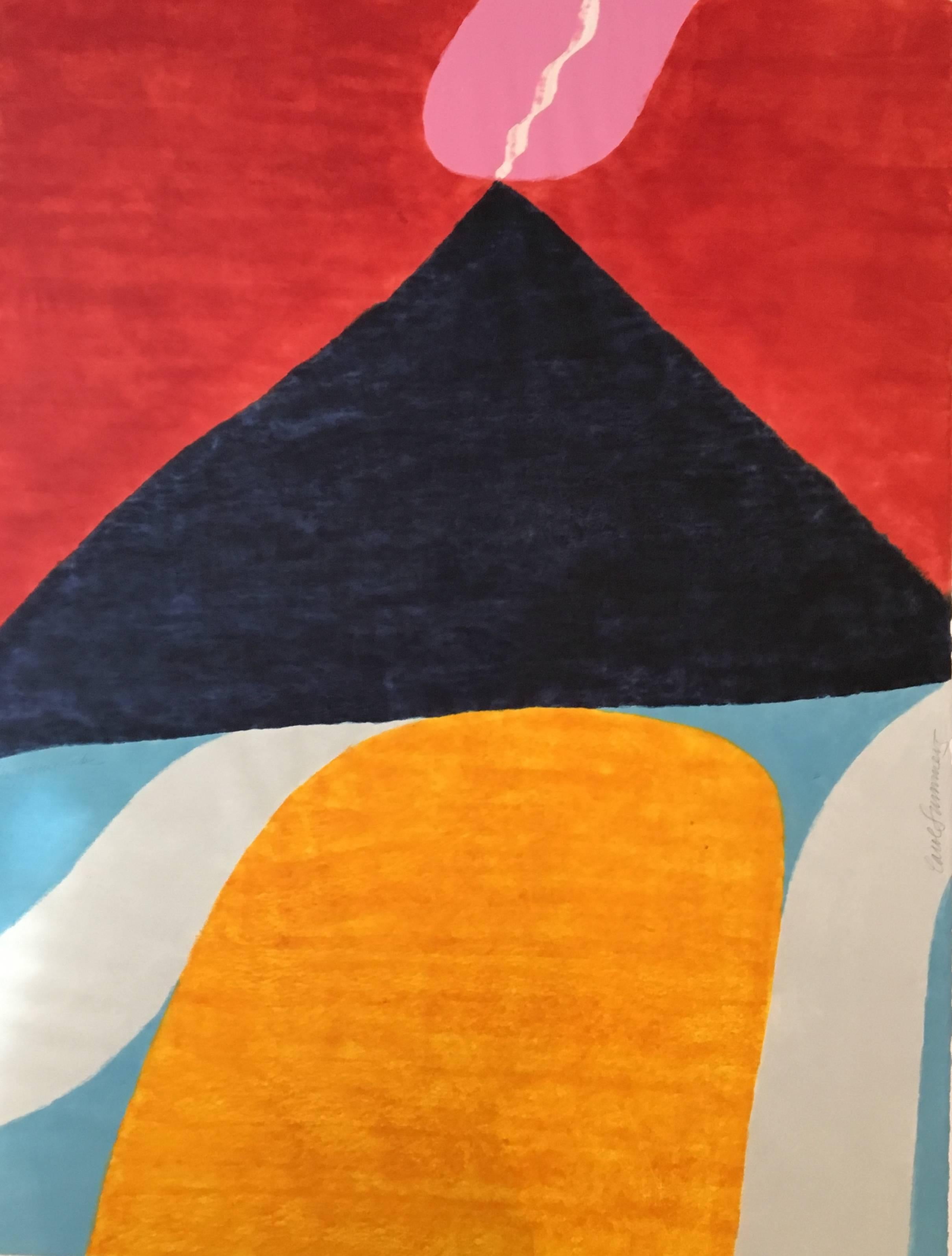 Carol Summers Abstract Print - The Joyous Lake