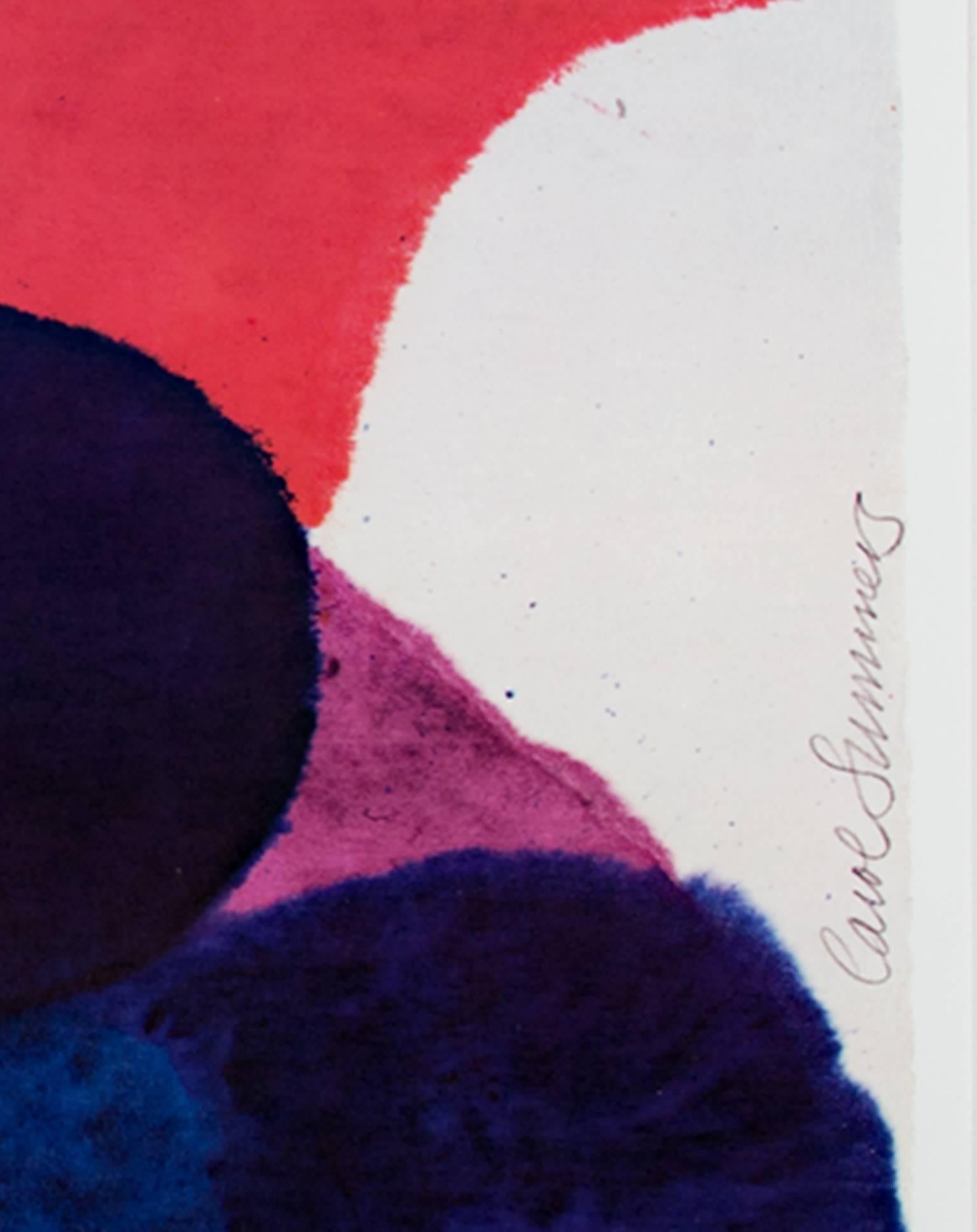 Abstraktes Poster „Vesuvio“, signiert von Carol Summers im Angebot 3