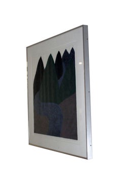 Carol Summers, Carol Summers, Li Kiang, signiert, moderner Farbholzschnitt 1982, gerahmt