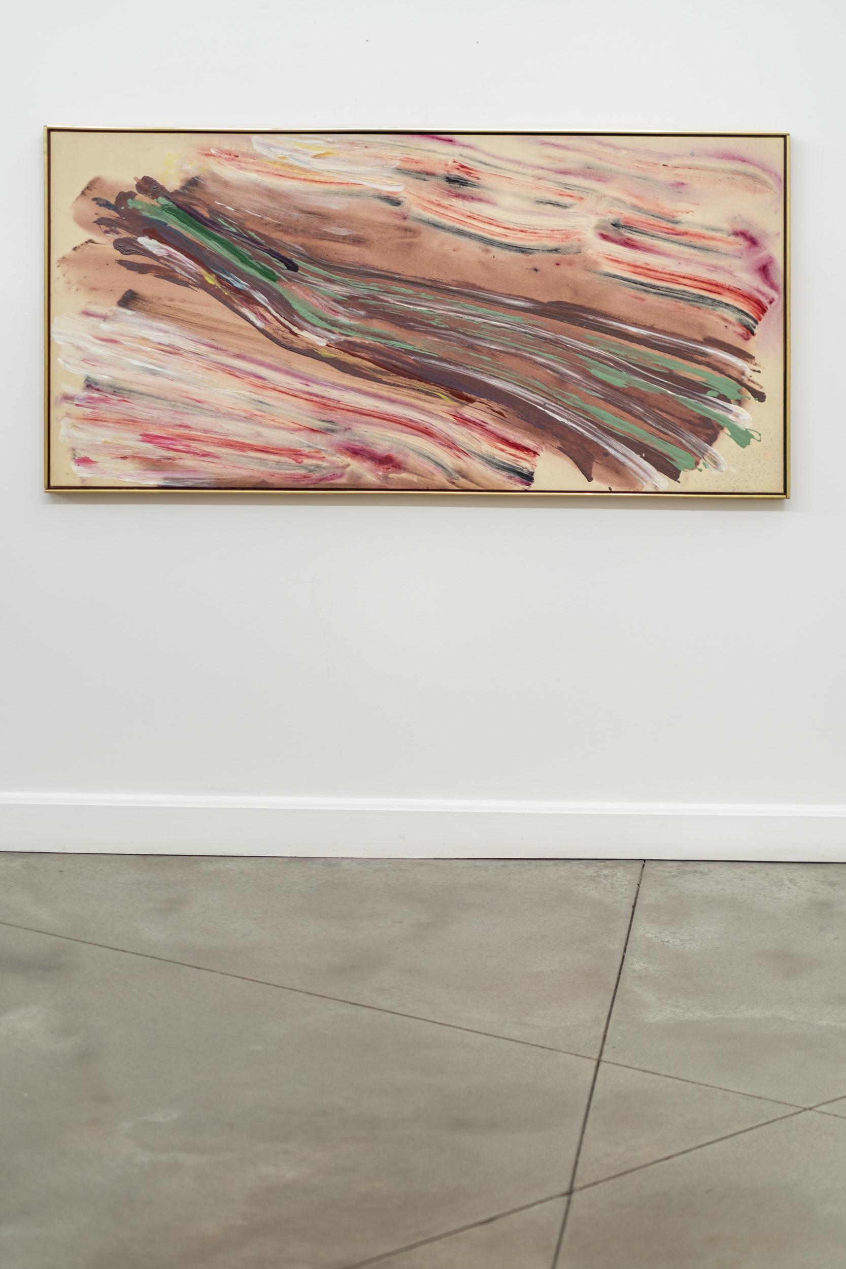 Peppermint - contemporary, gestural, abstract, acrylic on canvas - Abstract Painting by Carol Sutton