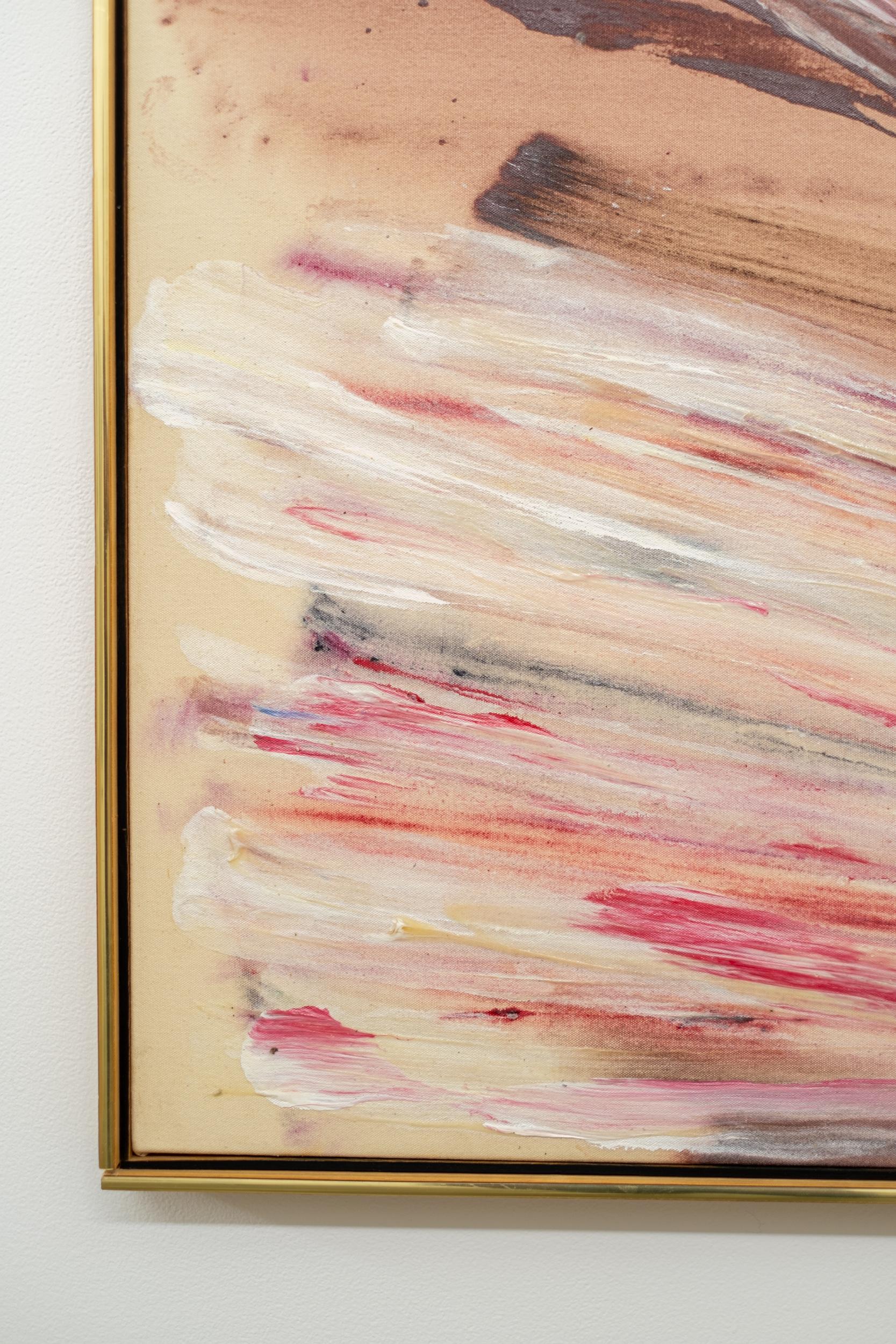 Peppermint - contemporary, gestural, abstract, acrylic on canvas For Sale 4