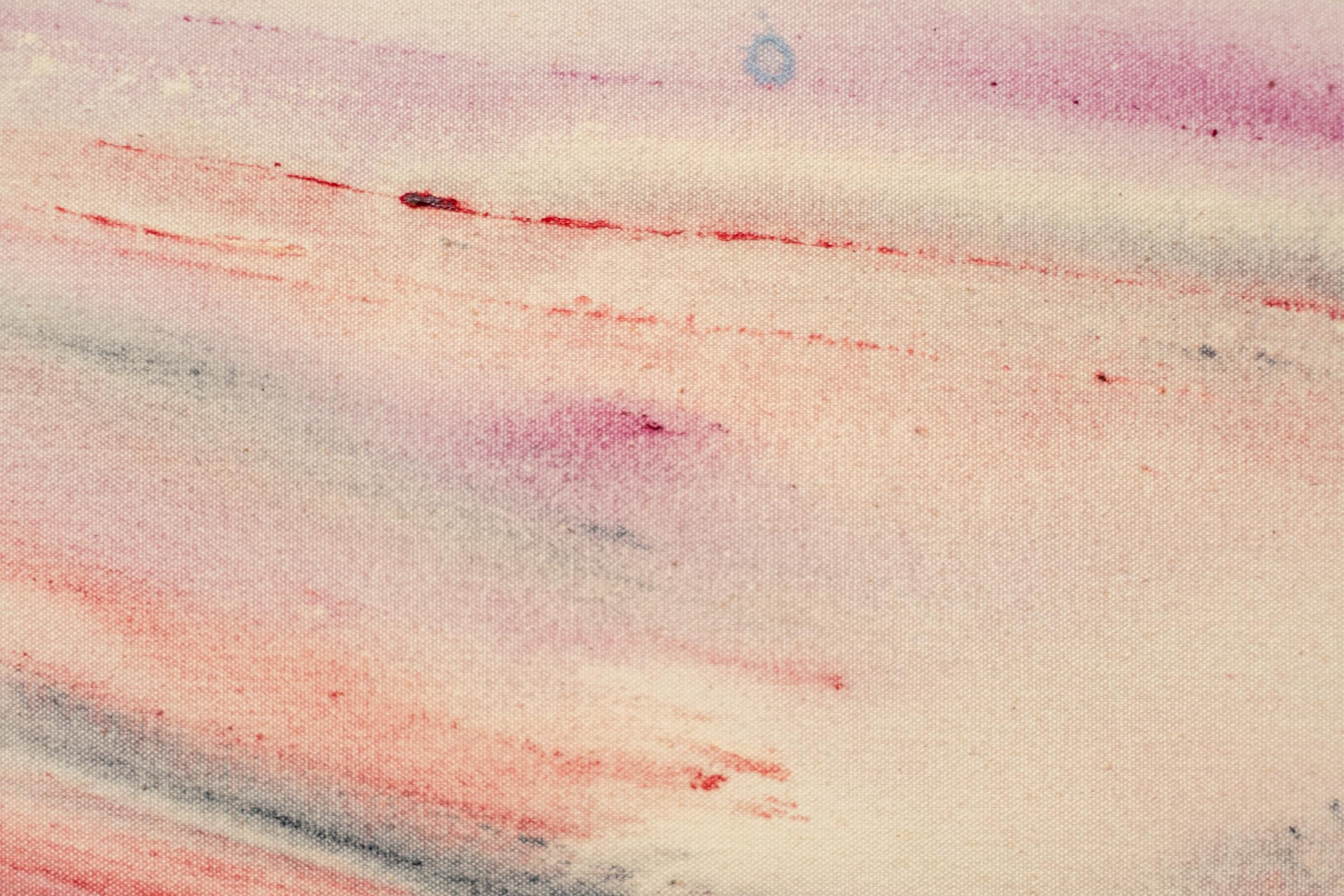 Peppermint - contemporary, gestural, abstract, acrylic on canvas For Sale 5
