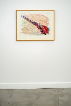 Untitled, 1978 - contemporary, gestural, abstract, acrylic on paper