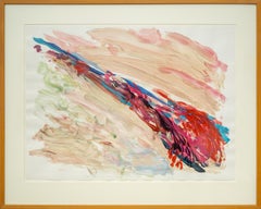 Untitled, 1978 - contemporary, gestural, abstract, acrylic on paper