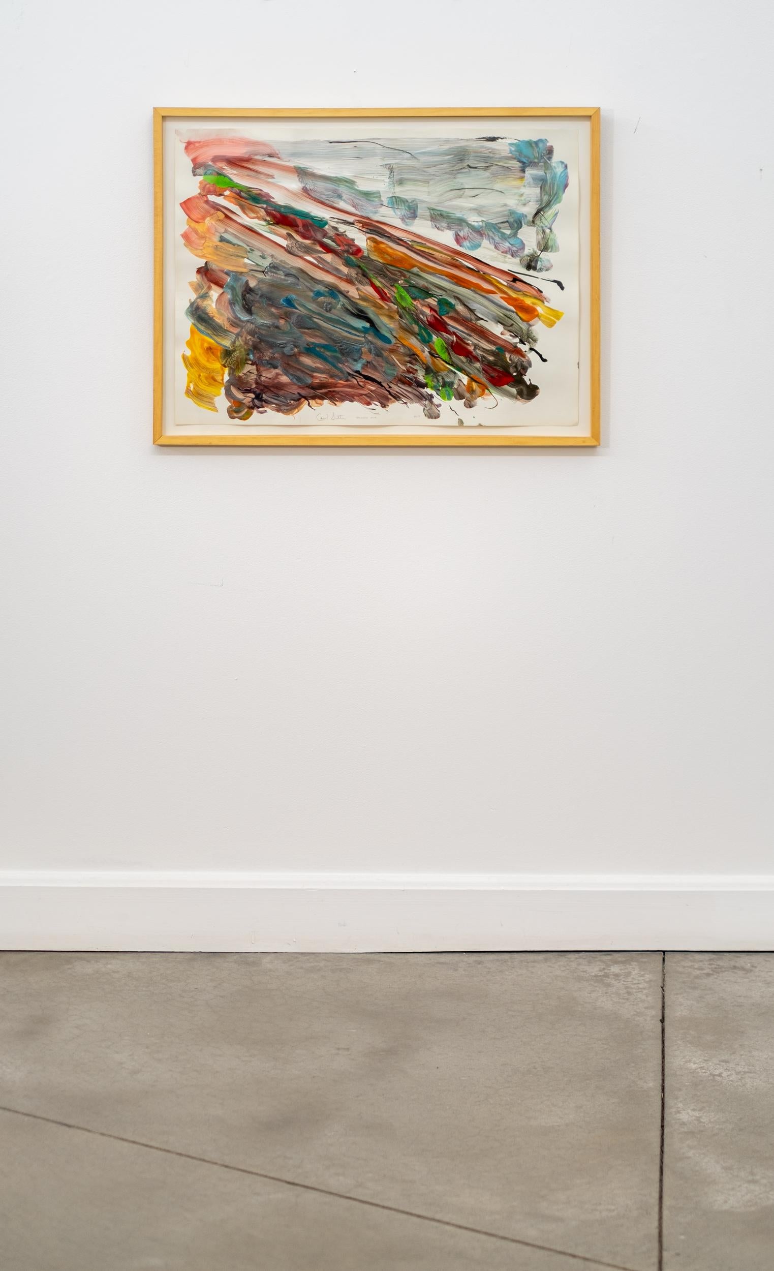 Untitled, 1979 - contemporary, gestural, abstract, acrylic on paper (Abstrakt), Painting, von Carol Sutton