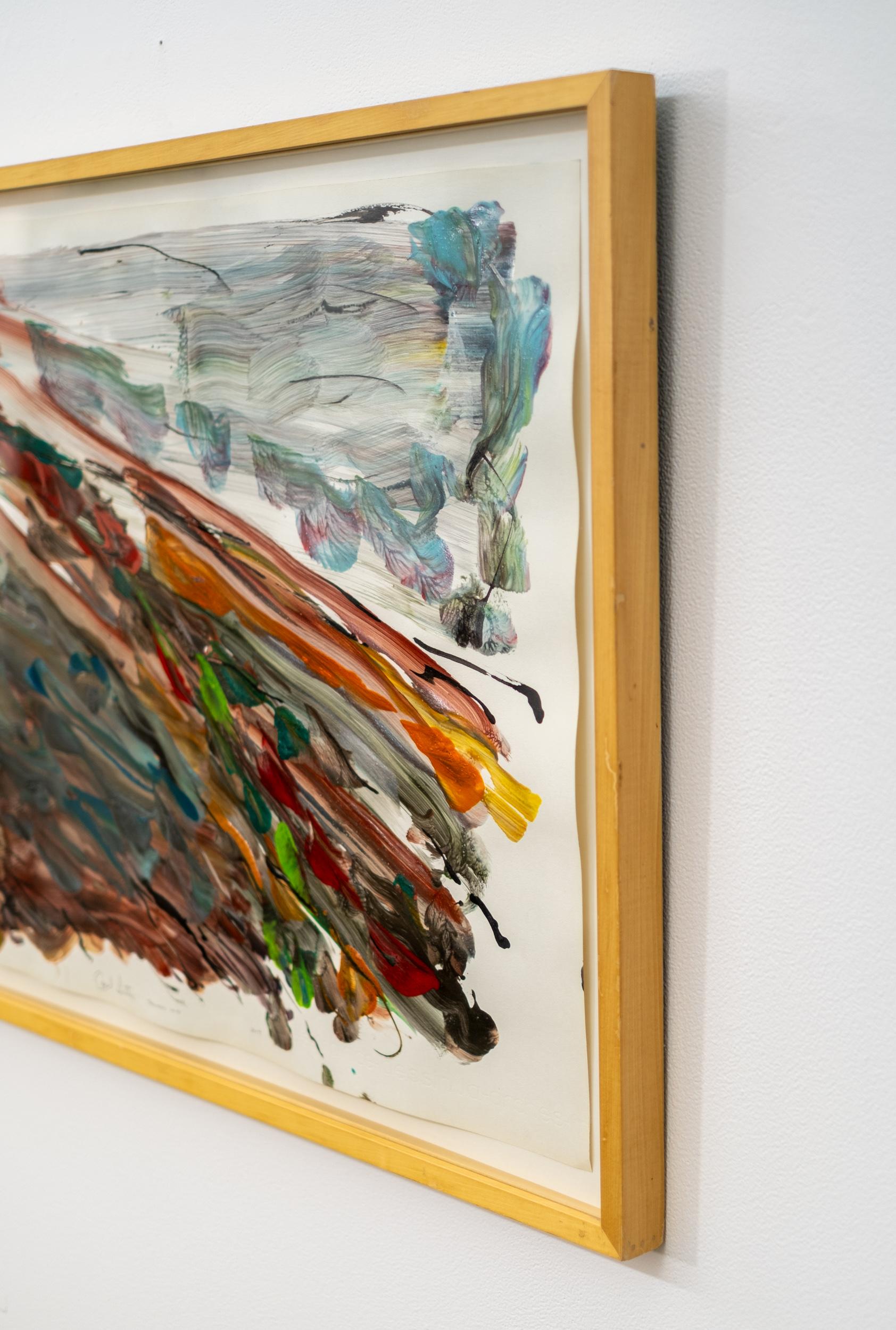 Untitled, 1979 - contemporary, gestural, abstract, acrylic on paper im Angebot 1