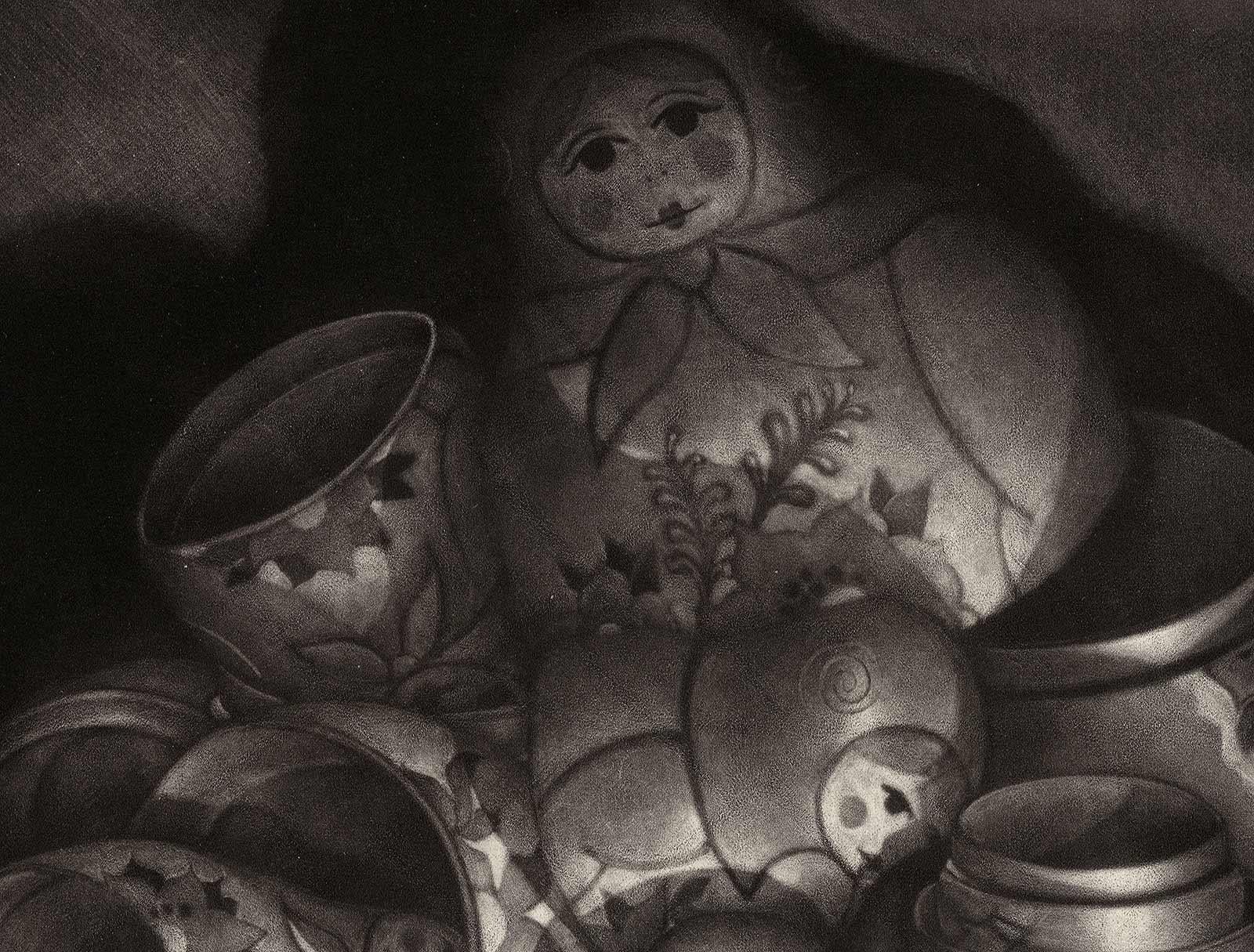 Matryoshka (Russian nesting dolls / No Collusion, No Obstruction) - Print by Carol Wax