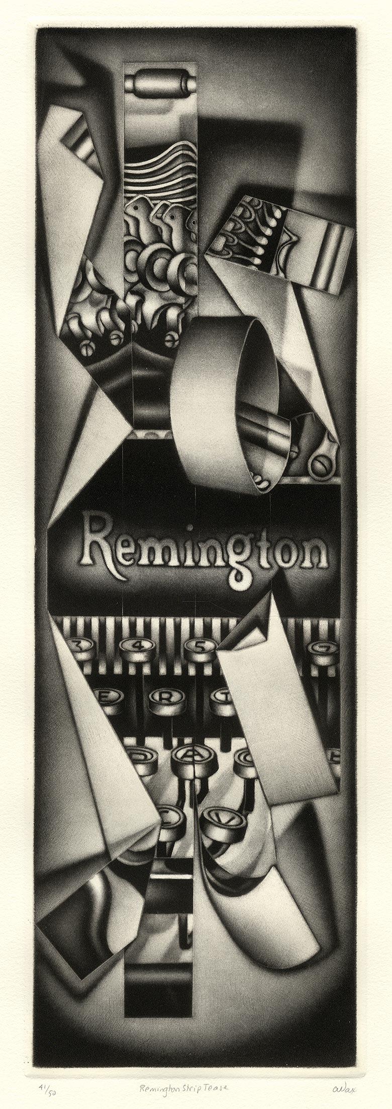 Remington Strip Tease - Beige Still-Life Print by Carol Wax