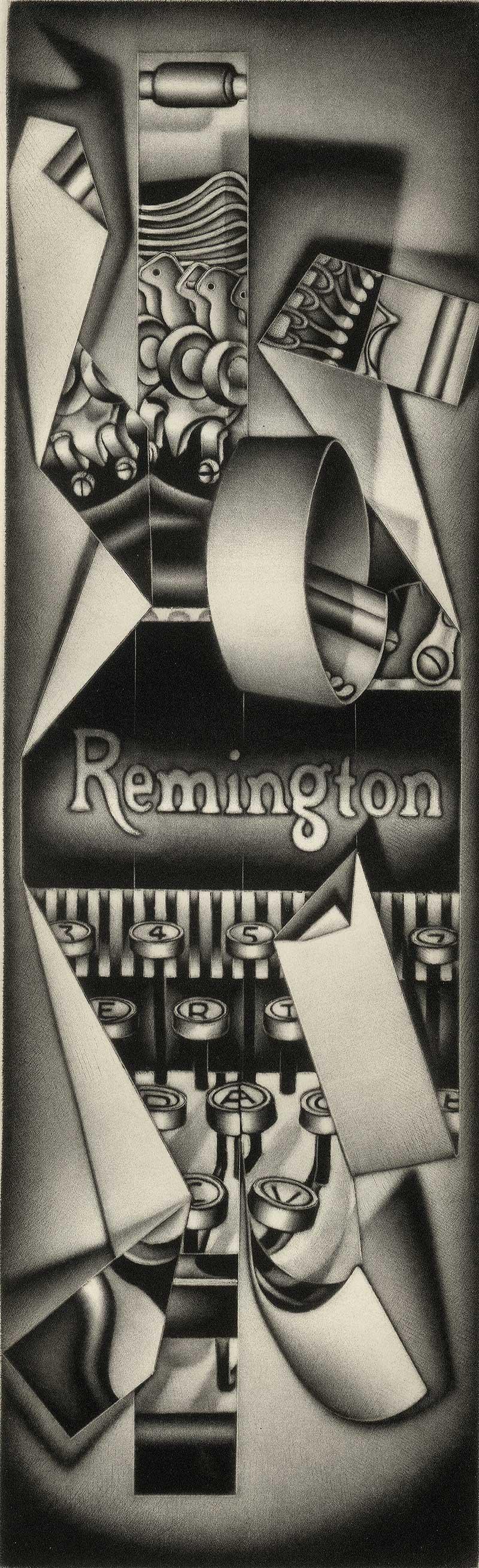 Carol Wax Abstract Print - Remington Strip Tease