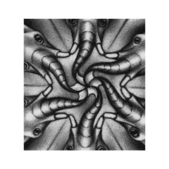 Trunk Lines (Interweaved faces, ears and the trunks of elephants form design)