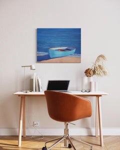 "Beached" Contemporary Coastal Painting