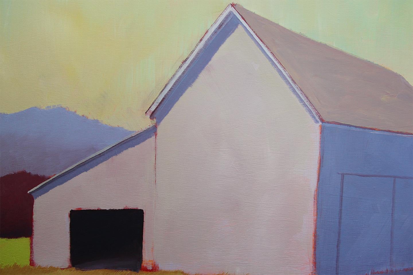 barn acrylic painting