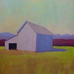 Used "Blush and Burgundy, " Contemporary Acrylic Barn Painting