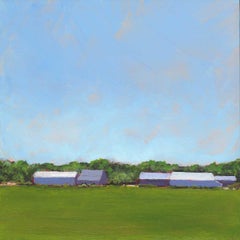 "Calverton Barns I, " Landscape Painting