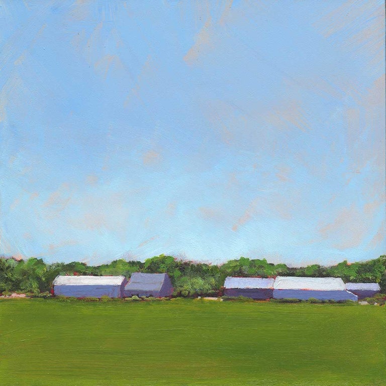 Carol Young "Calverton Barns I," Landscape Painting For Sale at 1stDibs