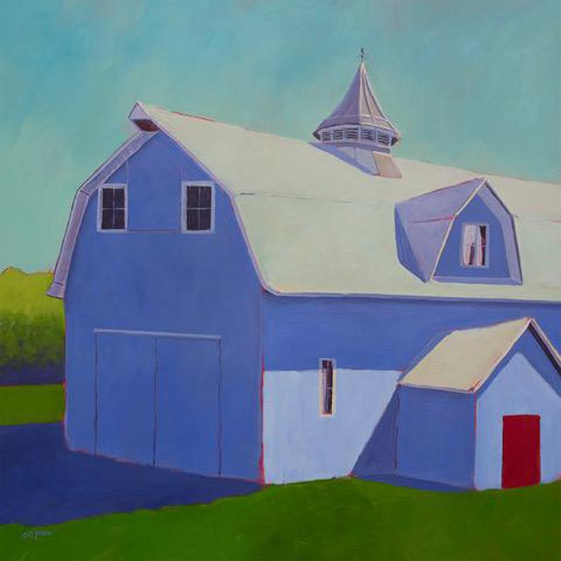 painting barns in acrylic