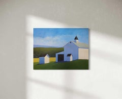"Clouds Over Bridgewater" Contemporary Landscape Painting