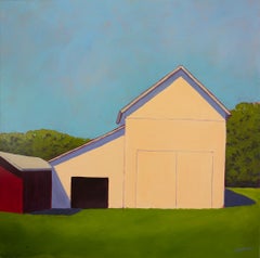 "Green Surround, " Contemporary Barn Painting