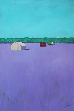 "Lavender Fields Forever" Landscape Painting
