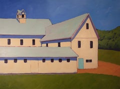 "Lemax Dairy Farm," Contemporary Barn Painting