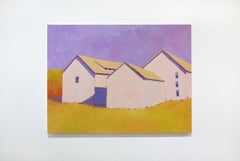 "Lilac Skies" Peinture de paysage contemporaine