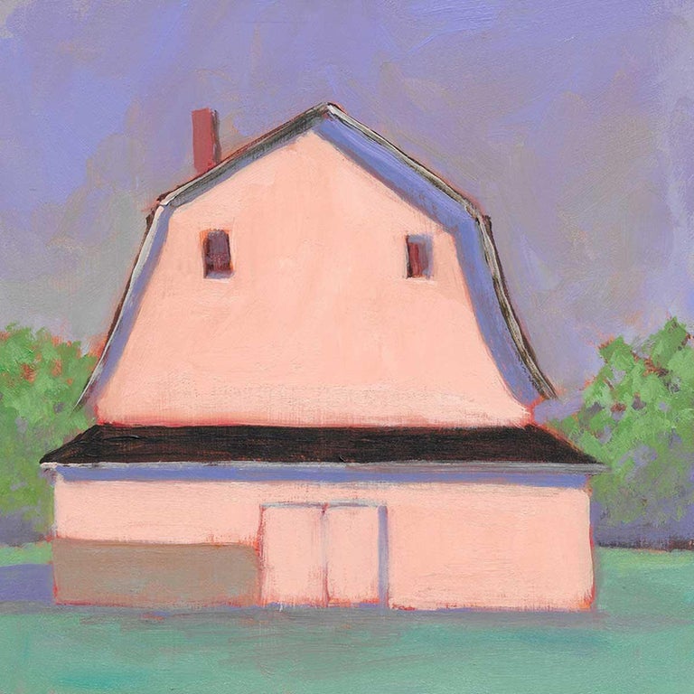 Carol Young "New England Twilight," Barn Painting For Sale at 1stDibs