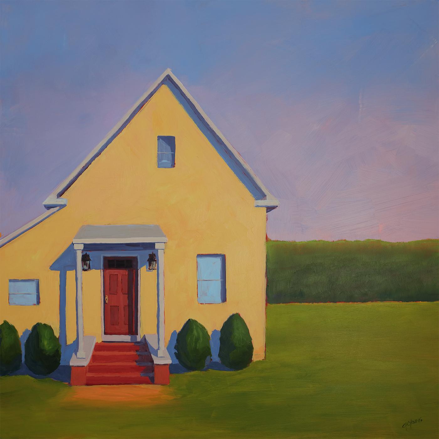 "Orient Cottage," Contemporary Landscape Painting