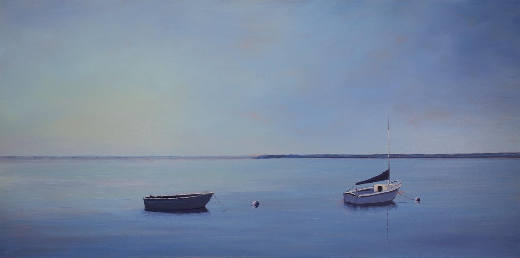 "Silent Bay," Contemporary Coastal Painting