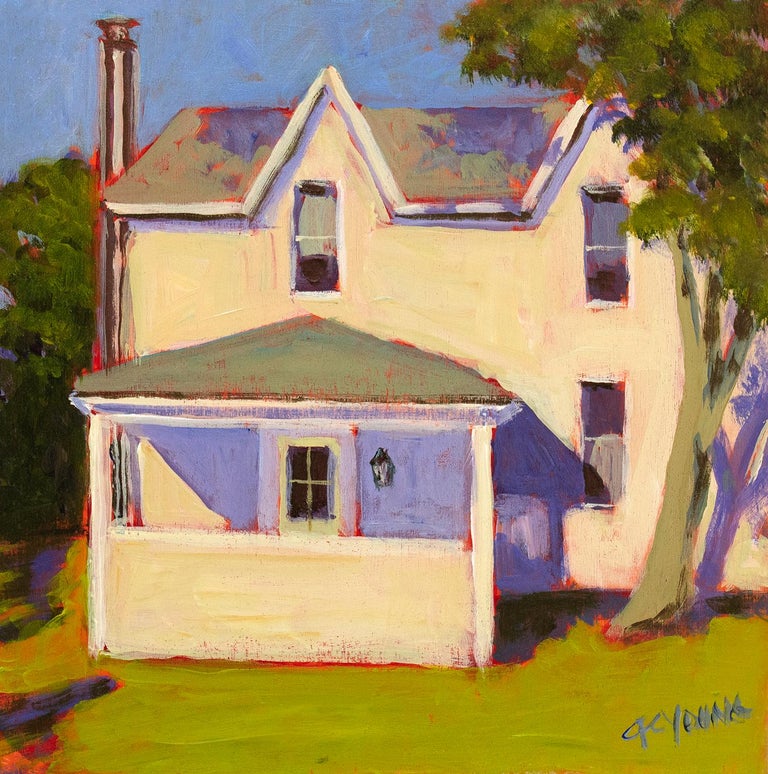 Carol Young "Vintage Sun, " Acrylic Painting For Sale at 1stDibs