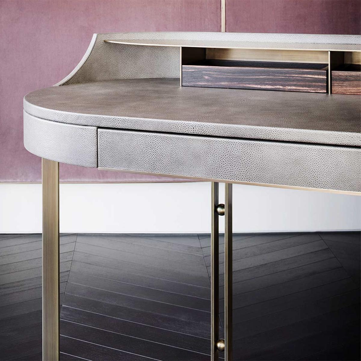 Brass Carola Desk For Sale