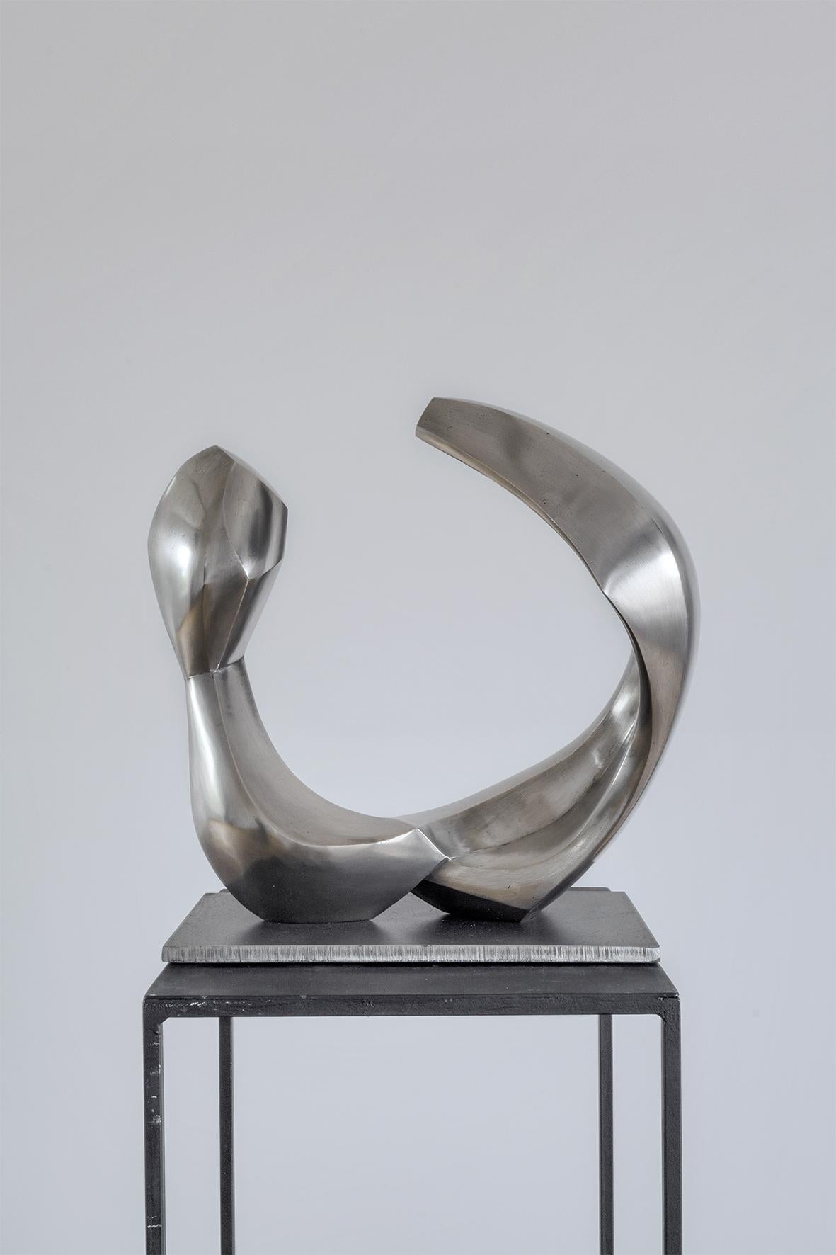 Aluminium Sculpture 'Dialog' by Carola Eggeling, Aluminum Polished