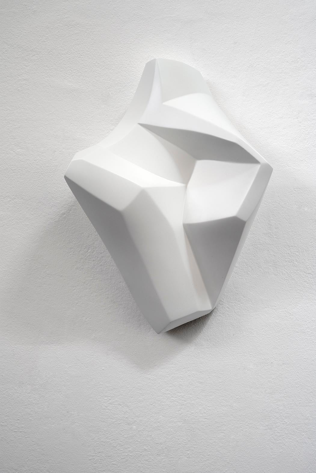 Aluminum Sculpture 'Wandobjekt' by Carola Eggeling, White Lacquer For Sale 2