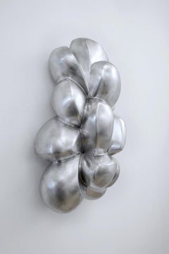Aluminum Wall Sculpture 'Wandobjekt 02/21' by Carola Eggeling, Aluminum Brushed
