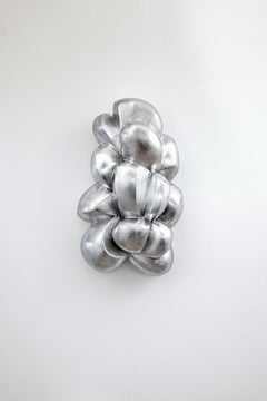 Aluminum Wall Sculpture 'Wandobjekt 02/21' by Carola Eggeling, Aluminum Brushed