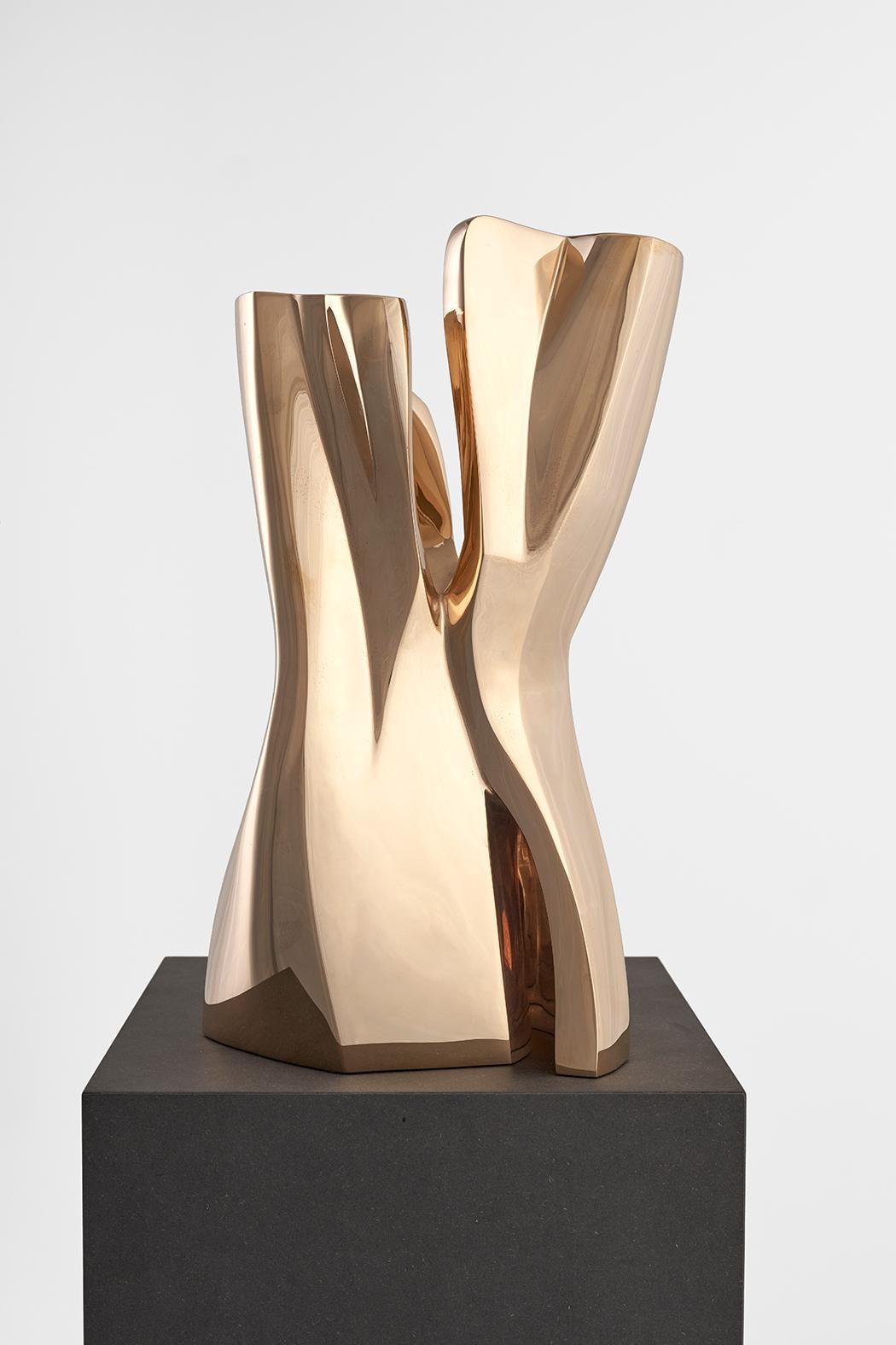 polished bronze sculpture