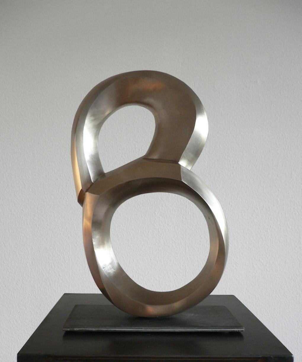 Bronzeskulptur „Habacht!“ von Carola Eggeling, gebürstete Bronze im Angebot 2