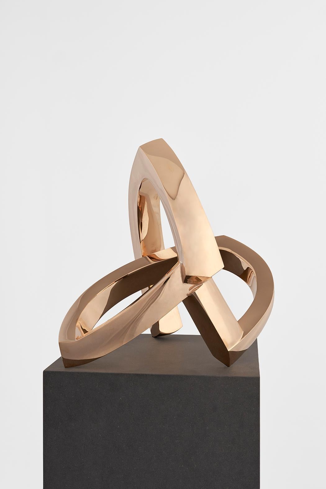 Bronzeskulptur „O.T.“ „ VII“ von Carola Eggeling, Bronze poliert