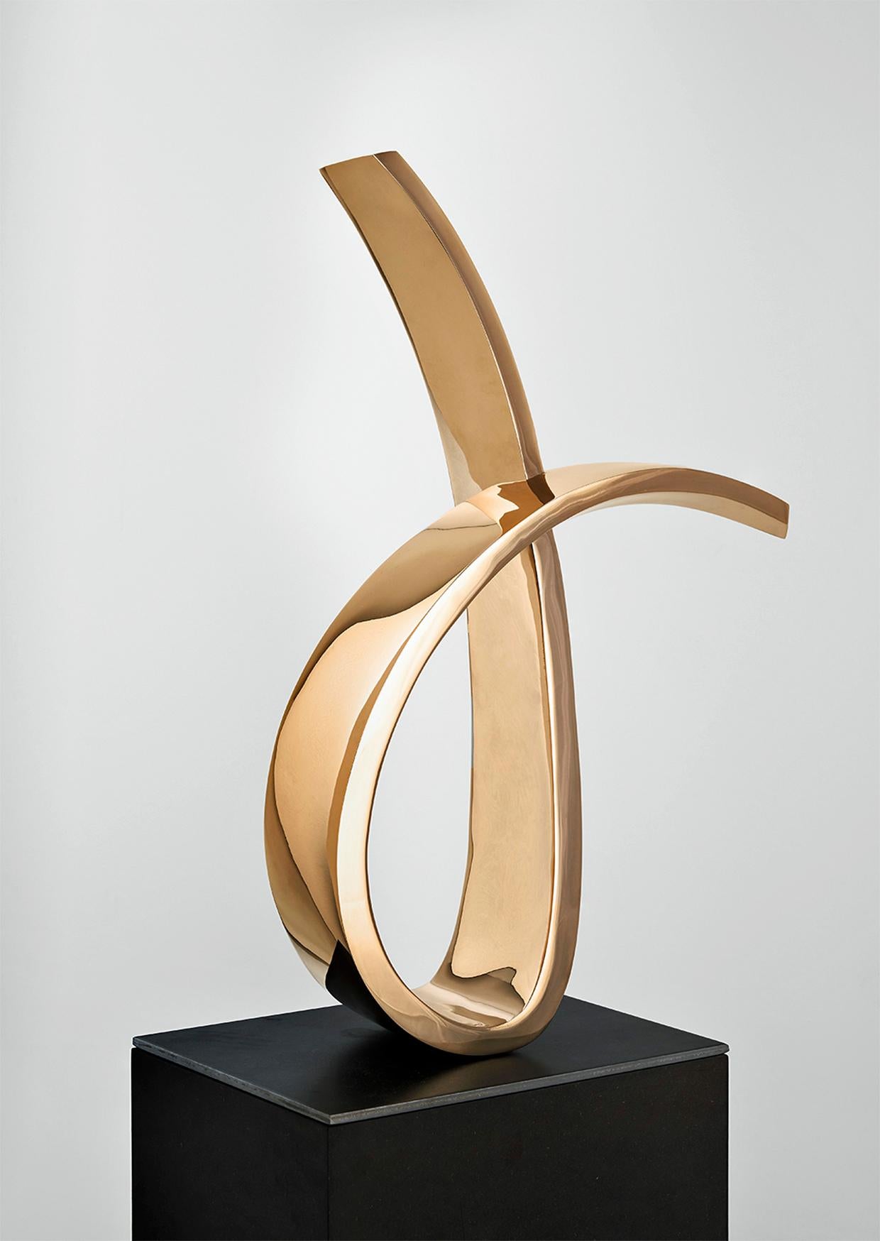 Sculpture en bronze « O.T. VIII de Carola Eggeling, en bronze poli