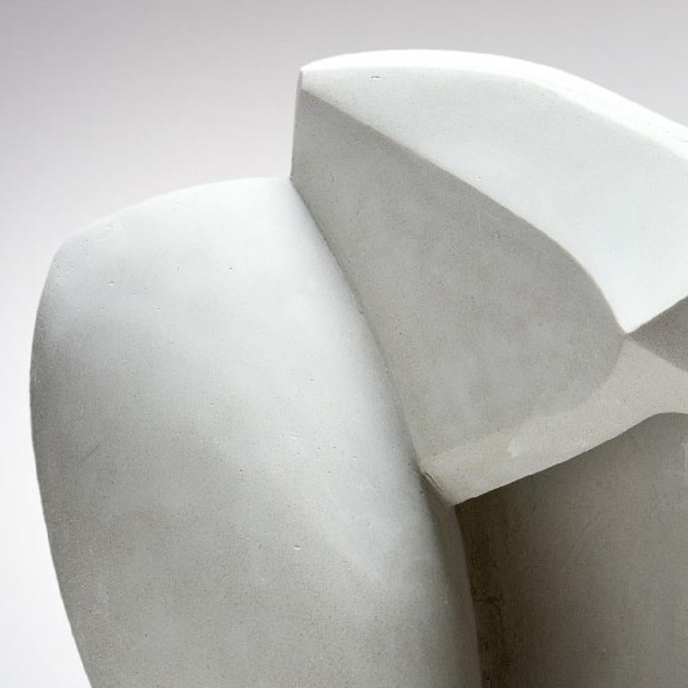 Abstract sculpture with beautiful curved lines.

‘Steinguss’ sculpture, composite material mostly made of cement
Signed and numbered sculpture
Limited edition 1/3
Measure: 29 x 35 x 13 cm.