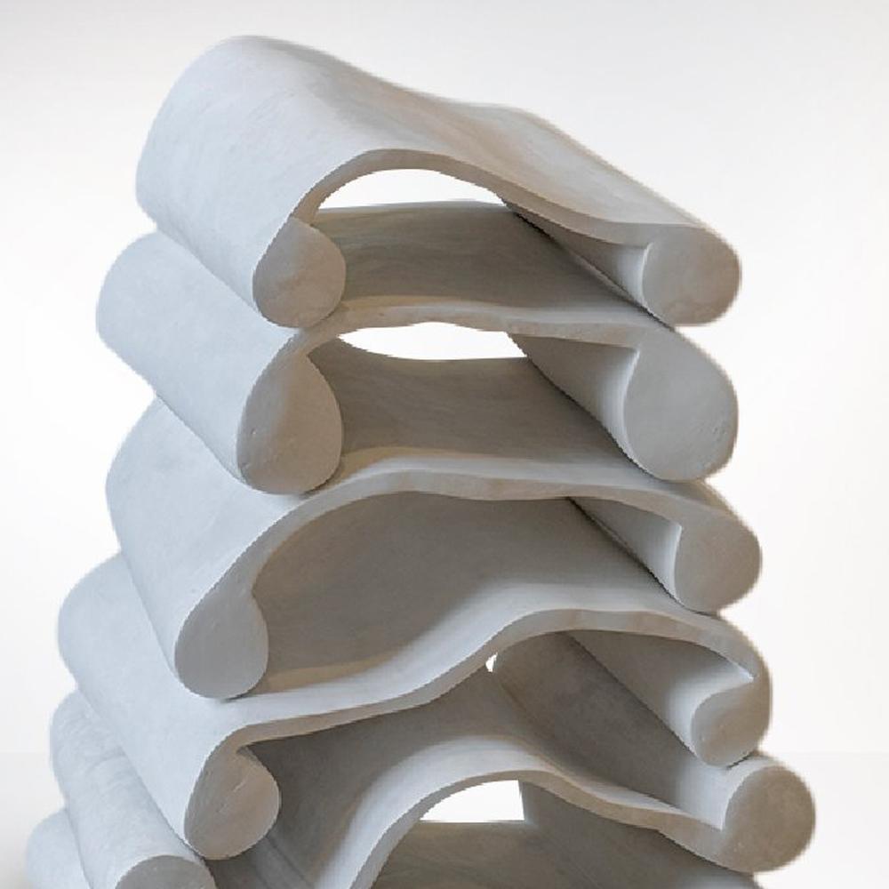 Plaster Sculpture 'Scheiterhaufen' by Carola Eggeling 2