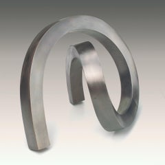 Silver Sculpture 'Curva I' by Carola Eggeling