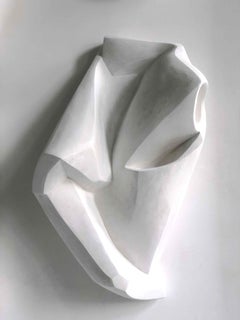 White Wall Sculpture 'Wandobjekt' by Carola Eggeling, Aluminum Laquered