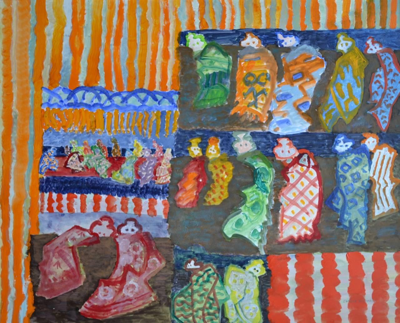 "Babushka". Pittura espressionista astratta contemporanea