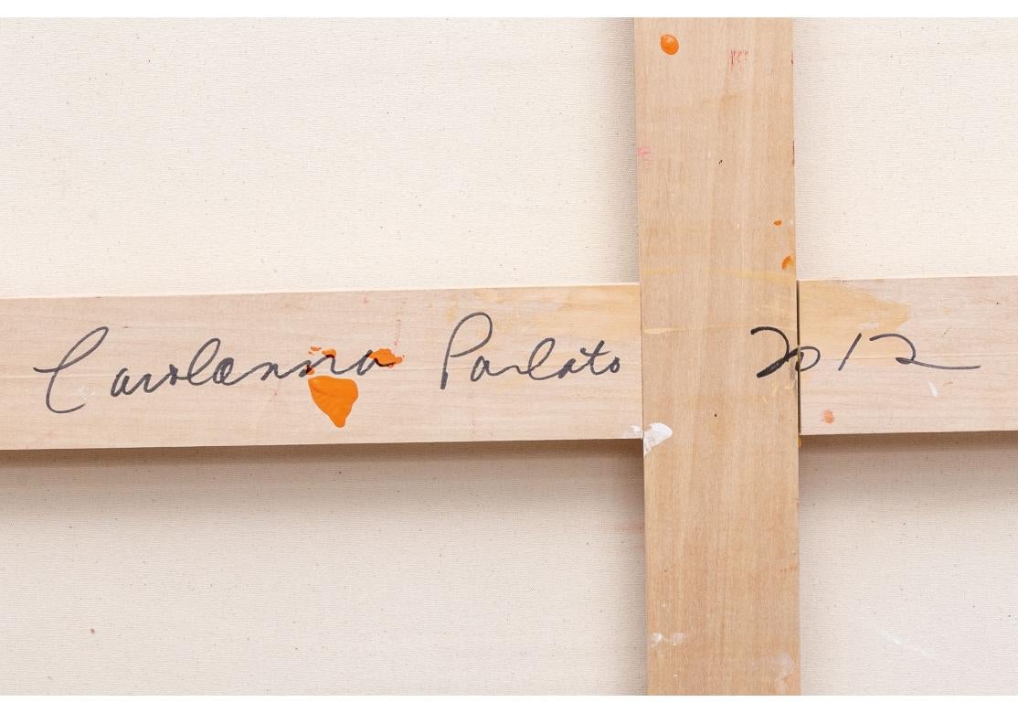 Carolanna Parlato (Am., 20.-21. Jahrhundert) Zeitgenössisches großformatiges Acryl auf Leinwand im Zustand „Gut“ im Angebot in Bridgeport, CT