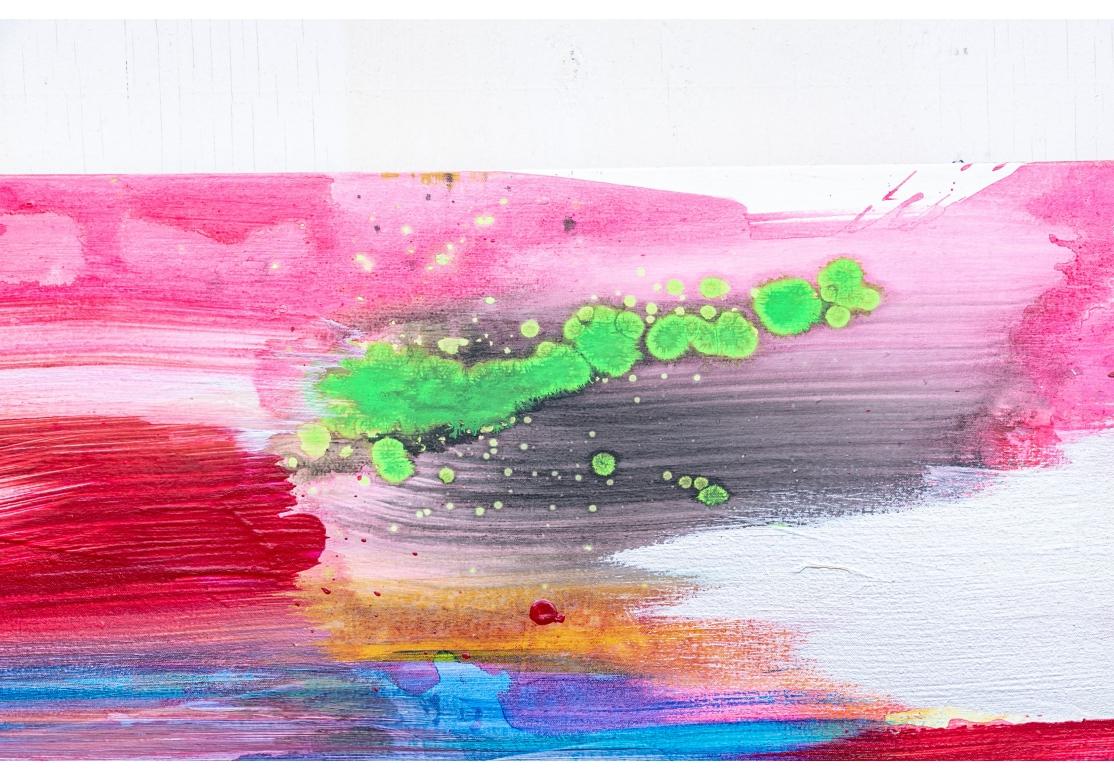 Carolanna Parlato (Am., 20.-21. Jahrhundert) Zeitgenössisches großformatiges Acryl auf Leinwand im Angebot 3