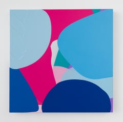 Bump, 2024, vibrant, acrylique et supports de coulage sur toile