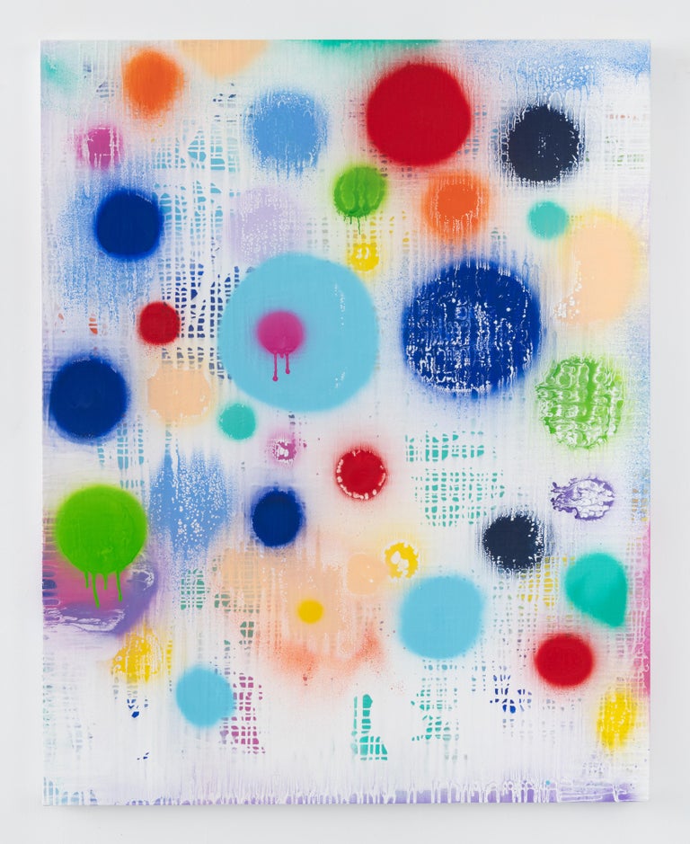 Carolanna Parlato - Cosmic Cascade, 2022, Abstract and Vibrant Acrylic ...
