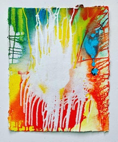 July, Vibrant & Abstract Acrylic on Handmade Paper