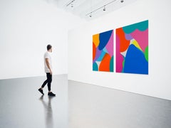 Stellar II, lebendig, Acryl und Gießtechniken auf Leinwand