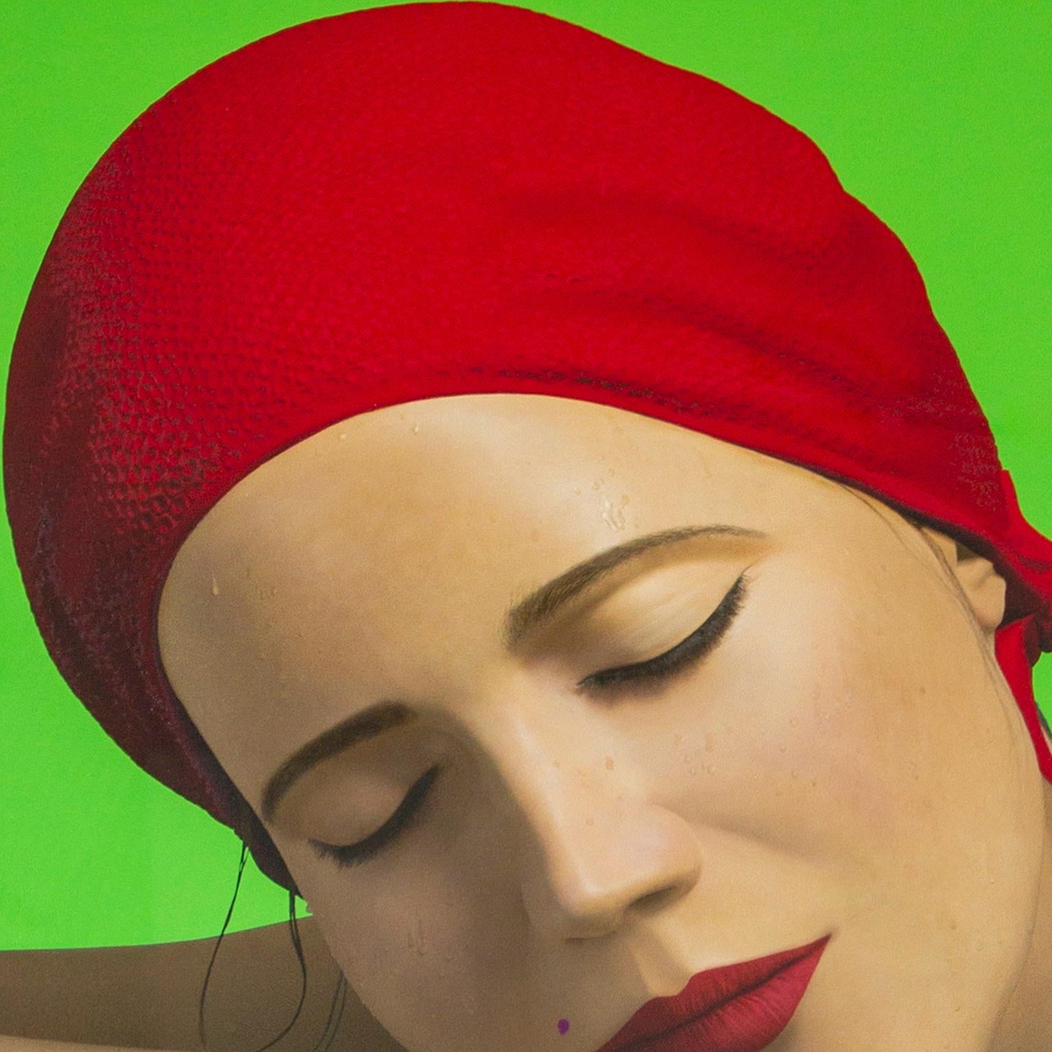 Künstlerproof für „Serena mit roter Kapuze“ Mixed-Media-Druck von Carole A. Feuerman im Angebot 5